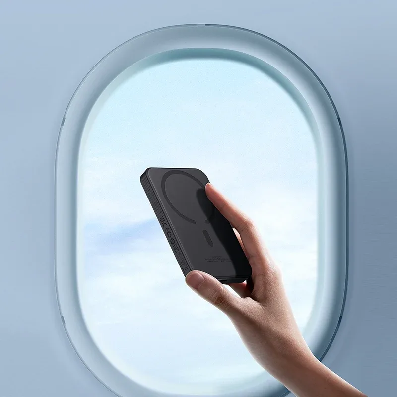 BASEUS MAGNETIC MINI WIRELESS FAST CHARGE POWER BANK 5000MAH 20W CLUSTER BLACK P10022107113 thumbnail 9