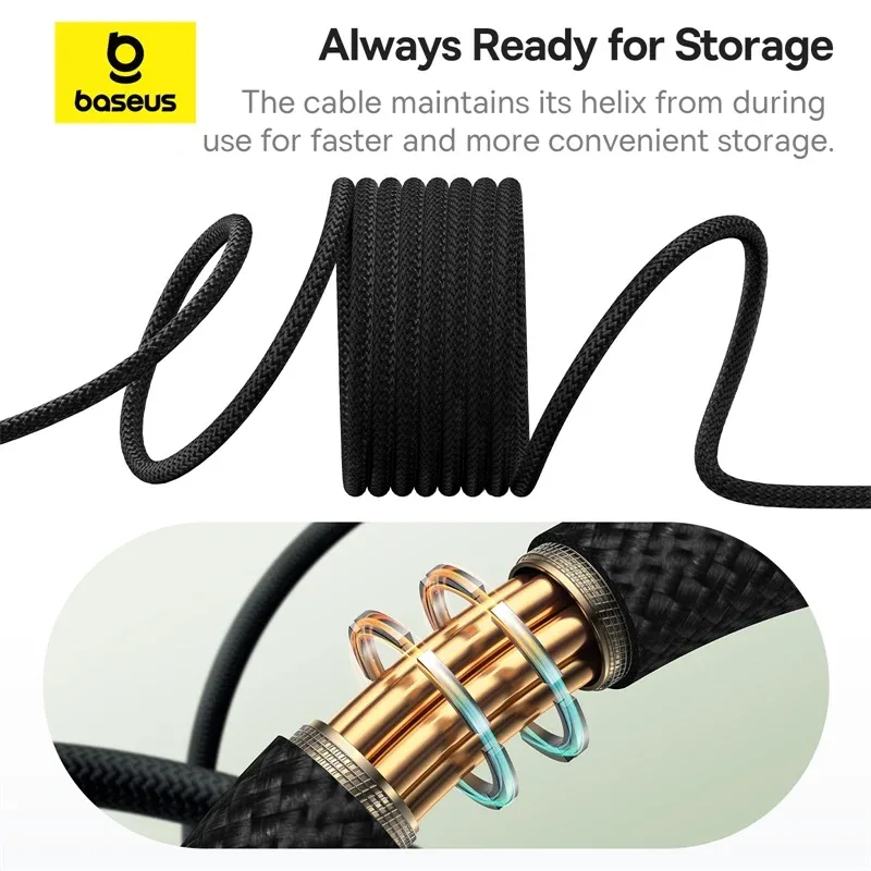 BASEUS TUNGSTEN GOLD MAGNETIC CHARGING CABLE 1M P20W P10319805111 thumbnail 9