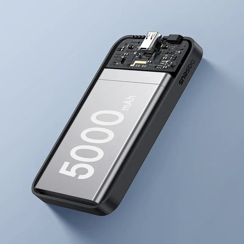BASEUS MAGNETIC MINI WIRELESS FAST CHARGE POWER BANK 5000MAH 20W CLUSTER BLACK P10022107113 thumbnail 12