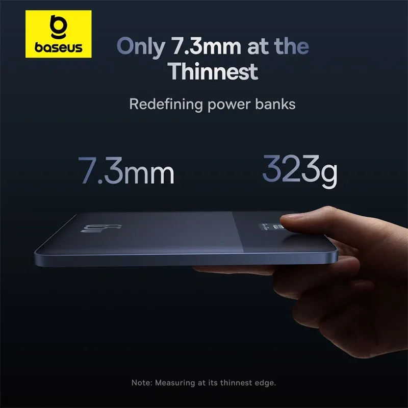 BASEUS BLADE 2 FAST CHARGING POWER BANK WITH DIGITAL DISPLAY INTELLIGENT EDITION 12000MAH 65W CANYON CORAL P10063801733 thumbnail 4