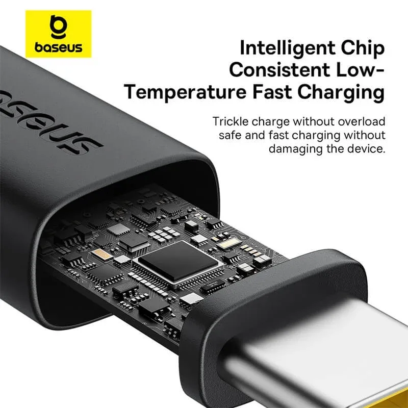 BASEUS DURA CHARGING CABLE USB A TO USB C 60W 1M BLACK P10377802U01 thumbnail 5