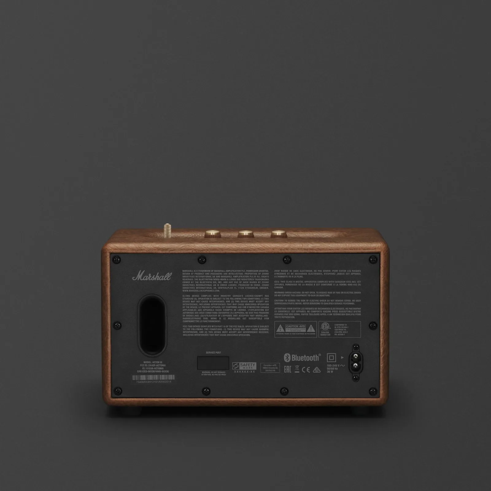 MARSHALL ACTON III HOME BLUETOOTH SPEAKER BROWN 1009088 thumbnail 4