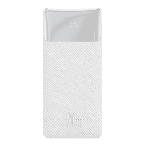 BASEUS BIPOW DIGITAL FAST CHARGE POWER BANK 10000MAH 20W WHITE PPBD050502