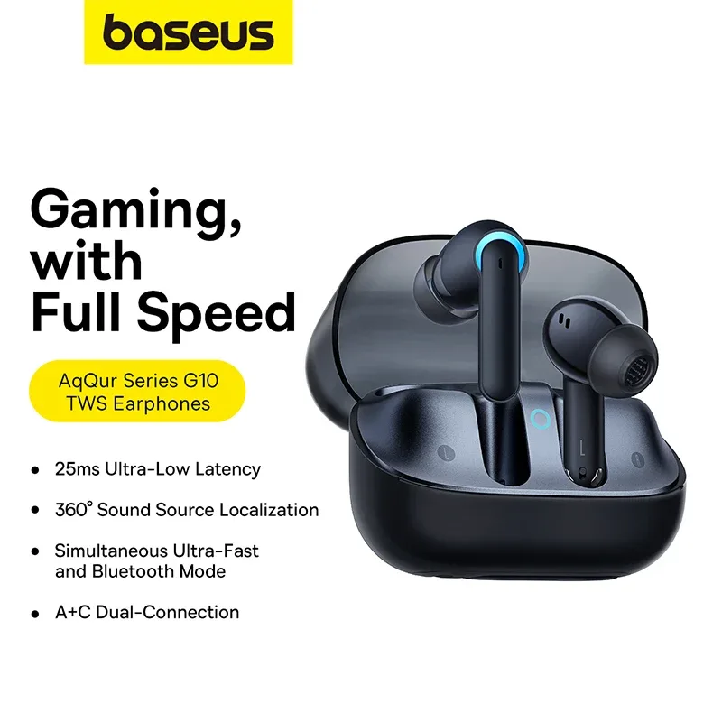 BASEUS AEQUR G10 TRUE WIRELESS EARPHONE WHITE thumbnail 2
