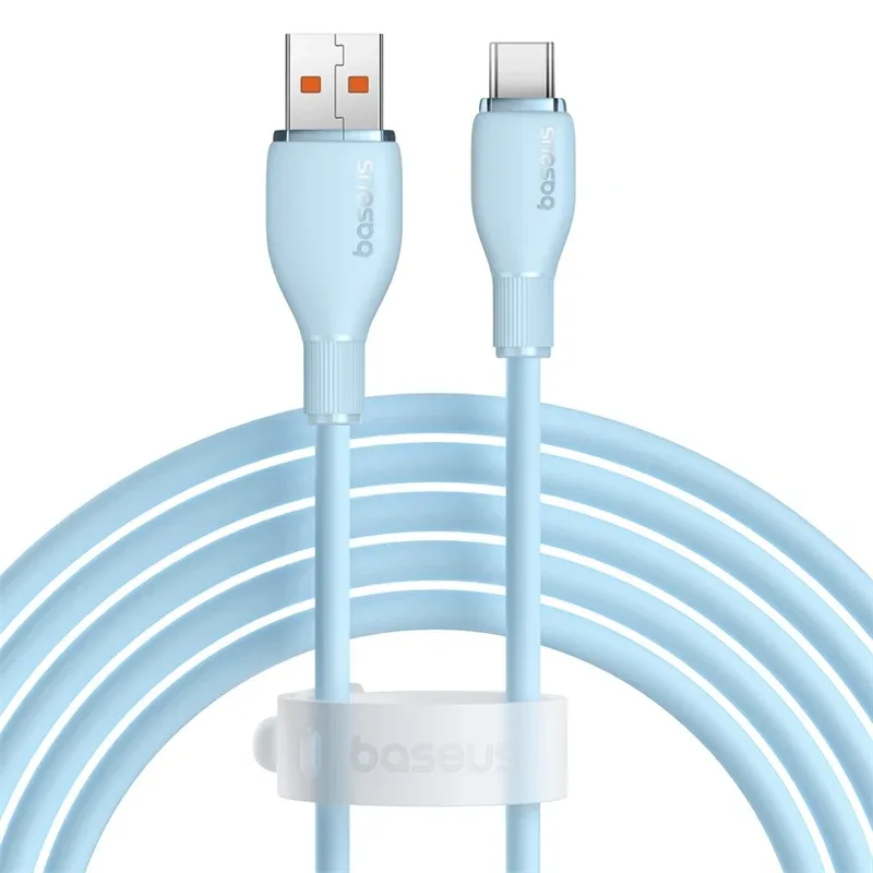 BASEUS PUDDING SERIES FAST CHARGING CABLE USB TO TYPE C 100W 120CM STELLAR WHITE P10355703221 thumbnail 2