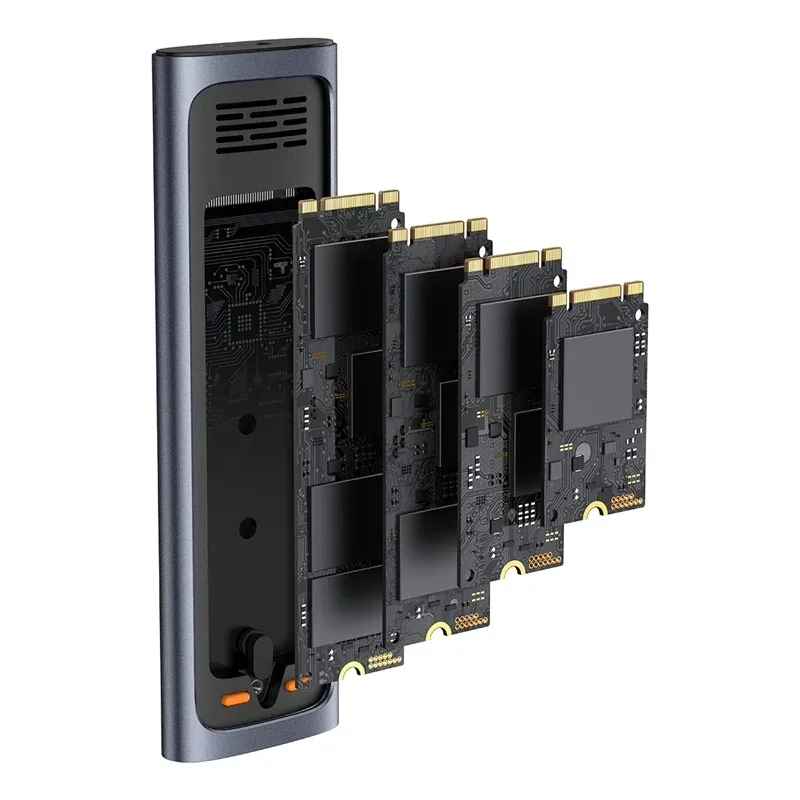 BASEUS FLY JOY SERIES SSD ENCLOSURE M2 NVME AND SATA GREY B00760600811 thumbnail 2