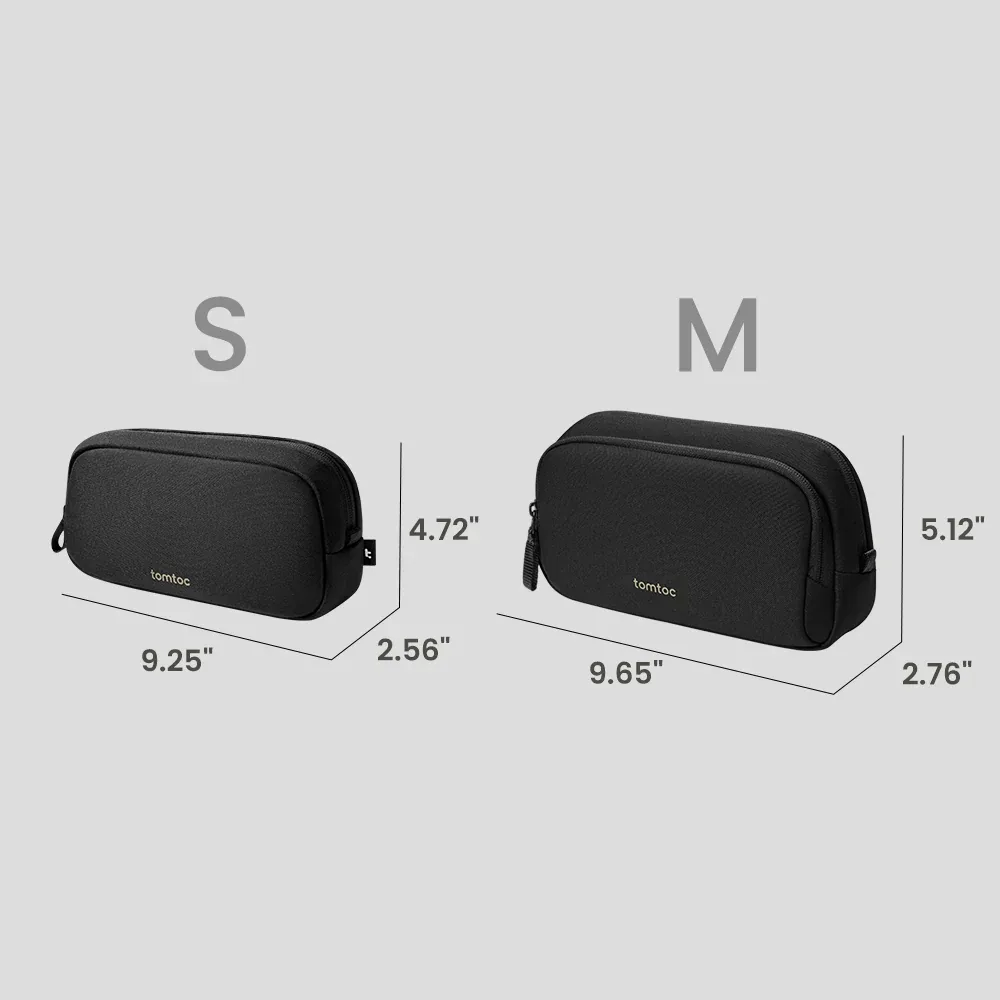 TOMTOC LIGHT T12 1.8L ESSENTIAL TECH ORGANIZER GRAY T12M1G2 thumbnail 2