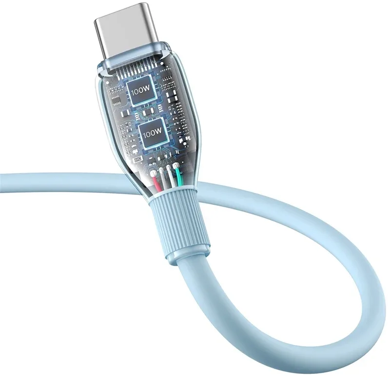 BASEUS PUDDING SERIES FAST CHARGING CABLE USB TO TYPE C 100W 120CM STELLAR WHITE P10355703221 thumbnail 5
