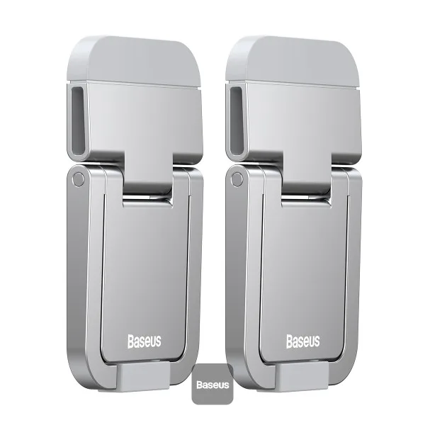 BASEUS SLIM LAPTOP KICK STAND X2 PACK OF 2 SILVER thumbnail 2