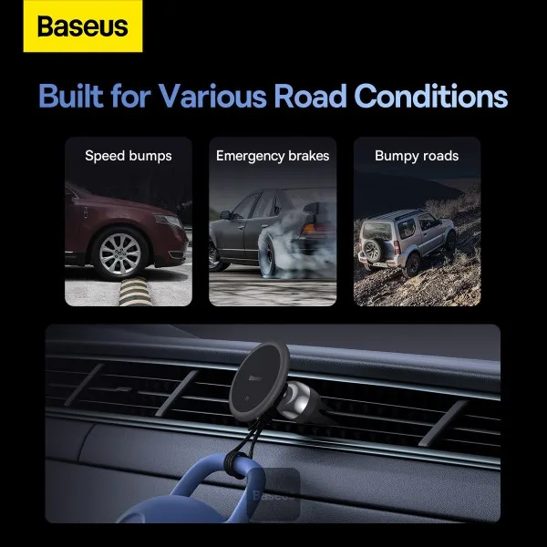 BASEUS C01 MAGNETIC PHONE HOLDER AIR OUTLET VERSION CLUSTER BLACK C40140802113 thumbnail 4
