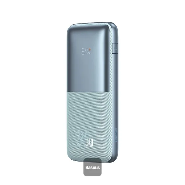 BASEUS BIPOW PRO DIGITAL DISPLAY FAST CHARGE POWER BANK 10000MAH 22.5W BLUE PPBD040003 thumbnail 2
