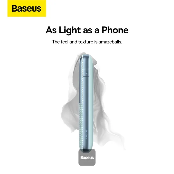 BASEUS BIPOW PRO DIGITAL DISPLAY FAST CHARGE POWER BANK 10000MAH 22.5W BLUE PPBD040003 thumbnail 4