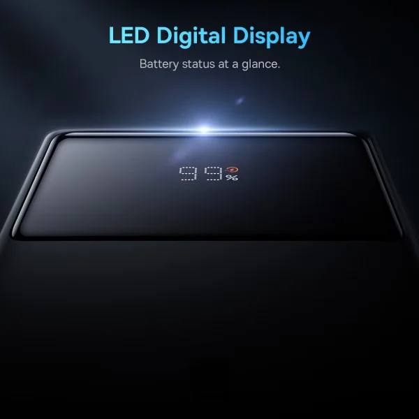 BASEUS STAR LORD DIGITAL DISPLAY FAST CHARGING POWER BANK 10000MAH 22.5W BLACK PPXJ100001 thumbnail 7