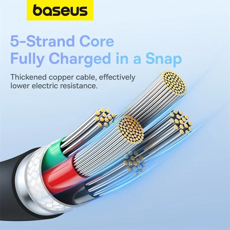 BASEUS PUDDING SERIES FAST CHARGING TYPE C TO IP 20W CABLE 2M CLUSTER BLACK P10355701111 thumbnail 7