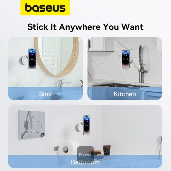 BASEUS MAGPRO SERIES MAGNETIC FOLDABLE PHONE MOUNT WHITE B10564101211 thumbnail 4