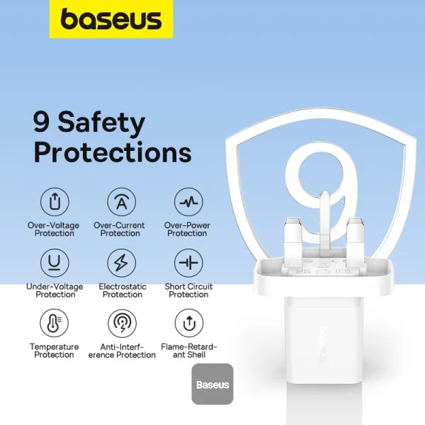 BASUES GAN 5 MINI FAST CHARGER 30W WHITE thumbnail 6