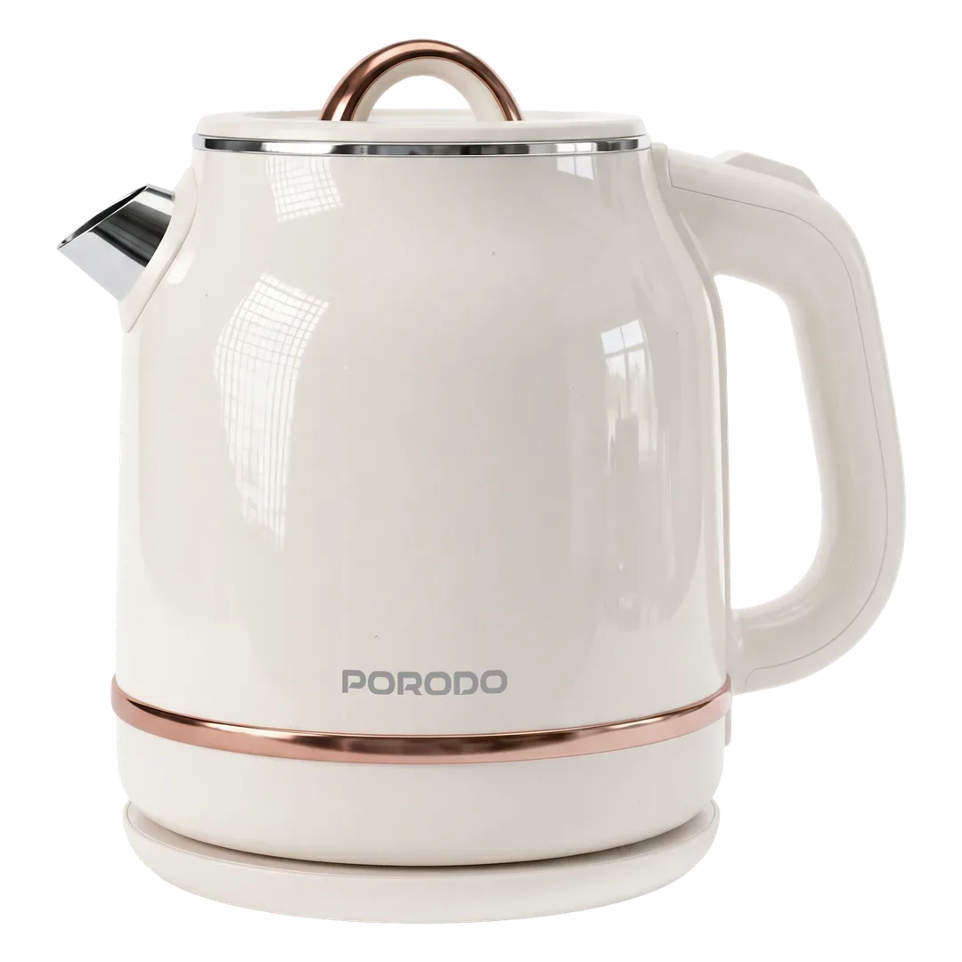 PORODO LIFESTYLE KETTO 1.2L AUTOMATIC ELECTRIC KETTLE BEIGE PDLFST12ABG