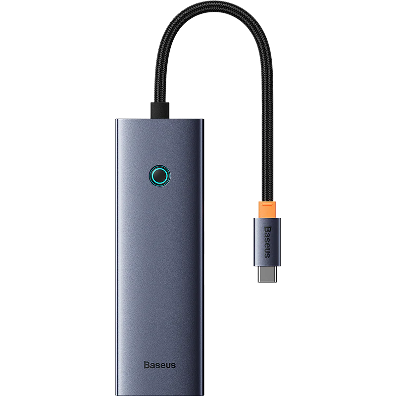 BASEUS FLITE SERIES 4 PORT USB-C HUB SPACE GREY B0005280A813-00-GY thumbnail 7