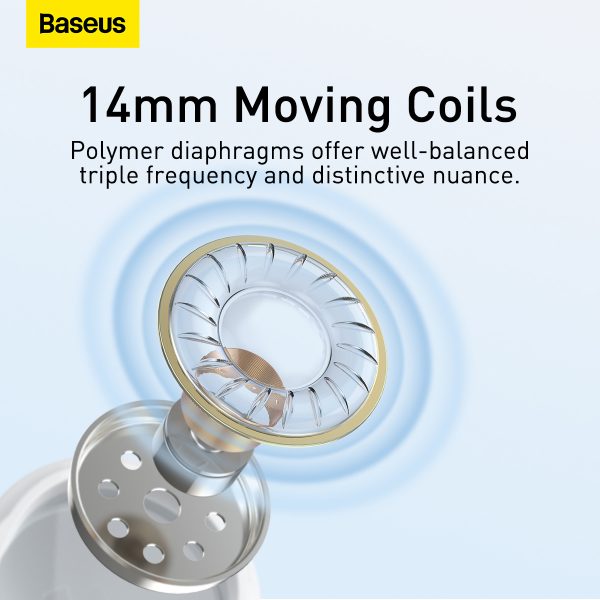 BASEUS ENCOK H17 3.5MM LATERAL IN EAR WIRED EARPHONE WHITE thumbnail 4