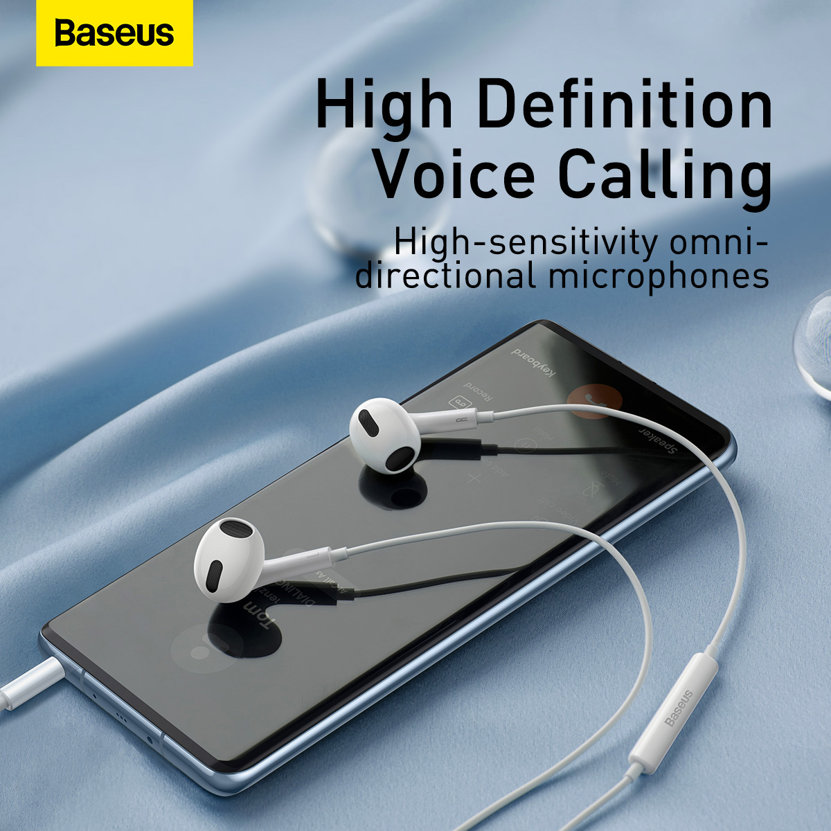 BASEUS ENCOK H17 3.5MM LATERAL IN EAR WIRED EARPHONE WHITE thumbnail 2