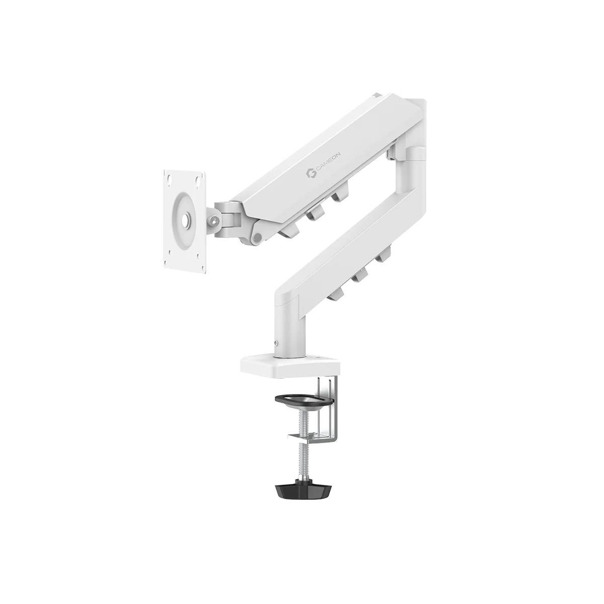 GAMEON GAS MECHANICAL SPRING SINGLE MONITOR ARM WHITE GO-5501