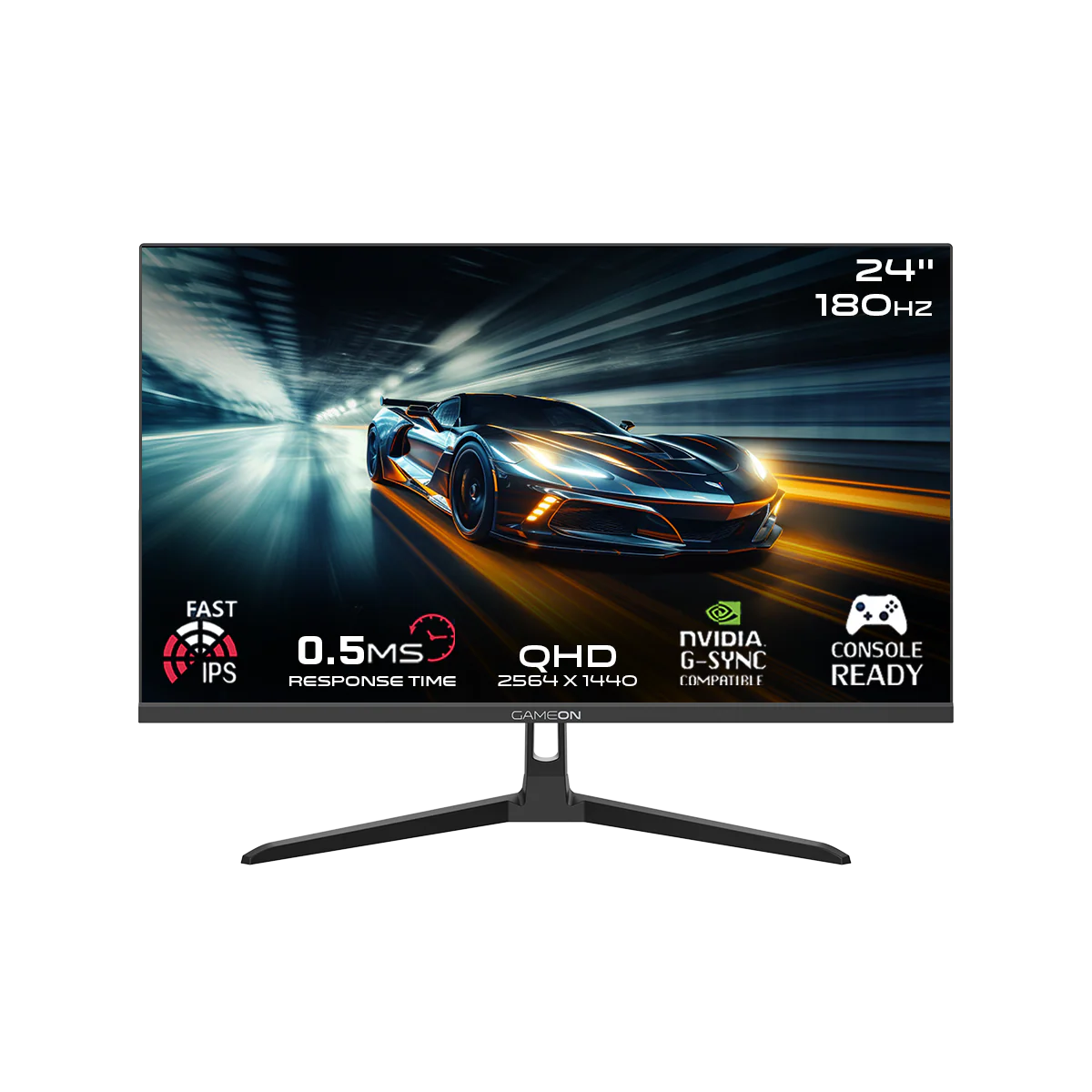 GAMEON 24 INCH 2560X1440 180HZ 0.5MS QHD GAMING MONITOR GOAE24QHD180IPS