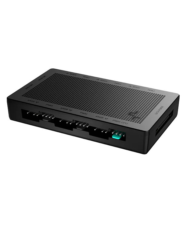 DEEPCOOL 2 IN 1 PWM AND ARGB HUB SC790 BLACK P/N:R-SC790-BKNSNN-G