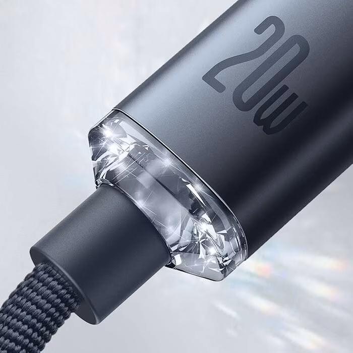 BASEUS CRYSTAL SHINE 20W TYPE C TO LIGHTNING CABLE 2M BLACK thumbnail 20