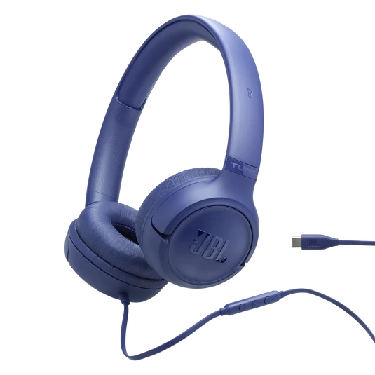 JBL TUNE 530C USB C WIRED ON-EAR HEADPHONE BLUE