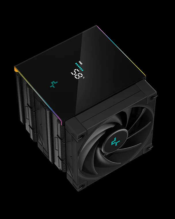 DEEPCOOL PERFORMANCE CPU COOLER WITH A STATUS DISPLAY AK620 DIGITAL BLACK  P/N:R-AK620-BKADMN-G thumbnail 4