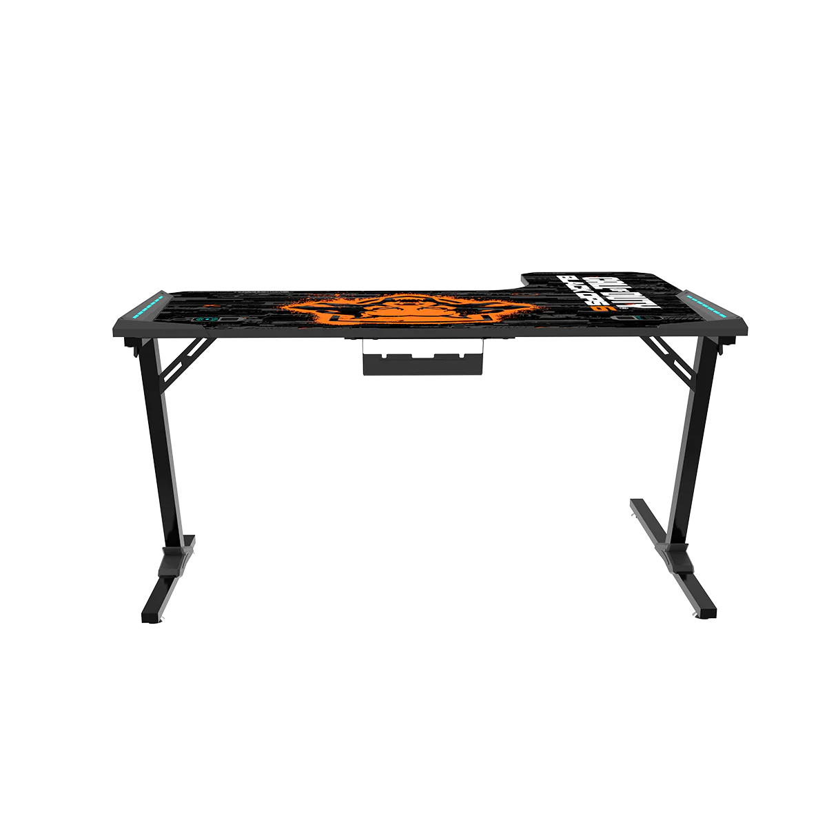 GAMEON CALL OF DUTY RGB FLOWING LIGHT GAMING DESK WITH TABLE MOUSE PAD BLKOPS6-RAPTOR-L thumbnail 6