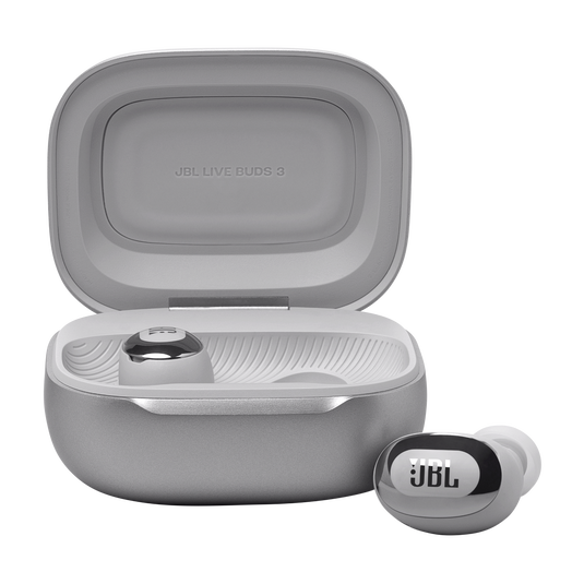 JBL LIVE BUDS 3 TRUE WIRELESS NOISE CANCELLING EARBUDS WITH SMART CHARGING CASE SILVER