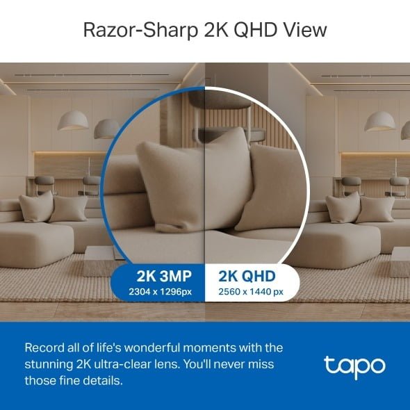 TP LINK PAN TILT HOME SECURITY WIFI CAMERA TAPO C220 thumbnail 8