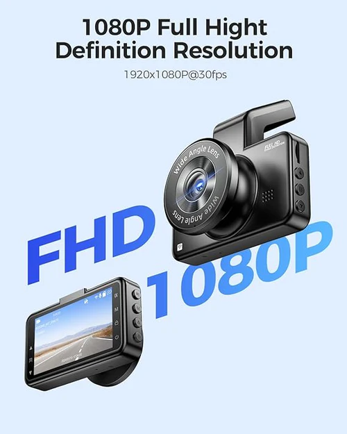 AZDOME FullHD Front & Rear Dash Camera Kit with WiFi - M17 Pro WR02 thumbnail 5
