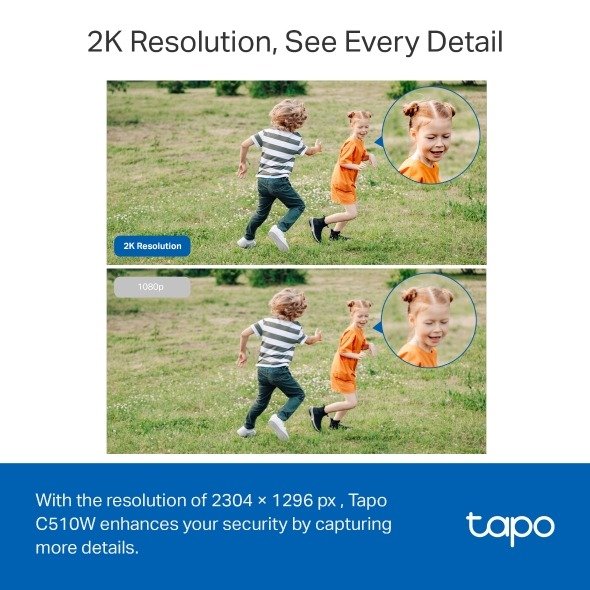 TP-Link Outdoor Pan Tilt Home Security WiFi Camera - Tapo C510W thumbnail 10