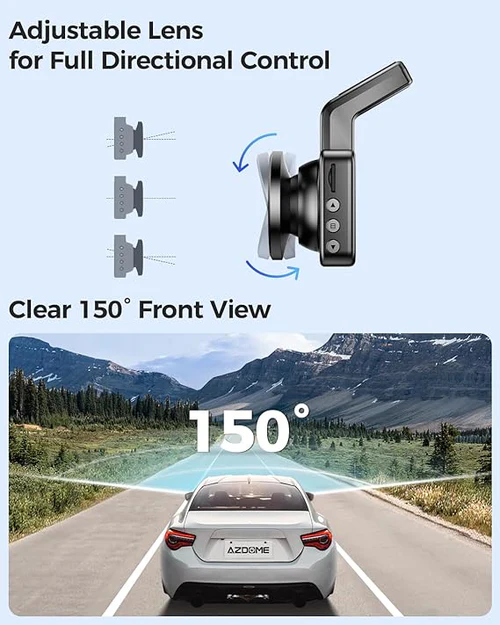 AZDOME FullHD Front & Rear Dash Camera Kit with WiFi - M17 Pro WR02 thumbnail 4