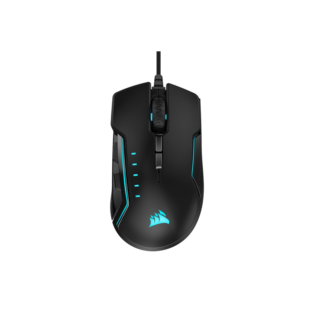 CORSAIR GLAIVE RGB PRO COMFORT FPS/MOBA ALUMINIUM GAMING MOUSE CH-9302111-NA