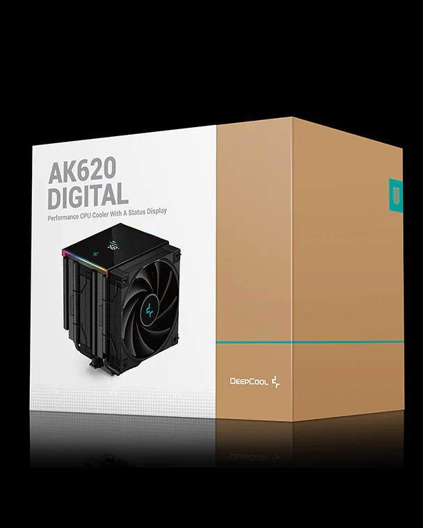 DEEPCOOL PERFORMANCE CPU COOLER WITH A STATUS DISPLAY AK620 DIGITAL BLACK  P/N:R-AK620-BKADMN-G thumbnail 7