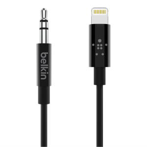 BELKIN 3.5MM AUDIO CABLE WITH LIGHTNING CONNECTOR BLACK AV10172BT03BLK