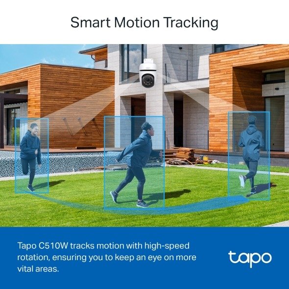 TP-Link Outdoor Pan Tilt Home Security WiFi Camera - Tapo C510W thumbnail 7