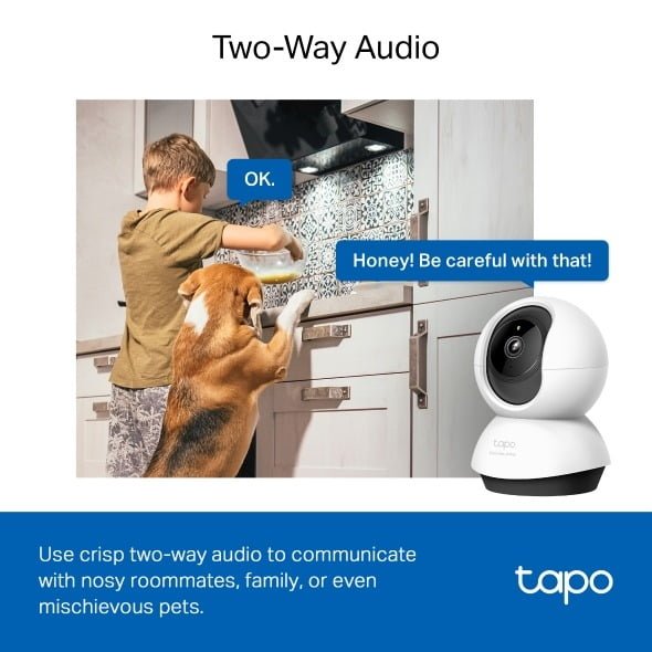 TP LINK PAN TILT HOME SECURITY WIFI CAMERA TAPO C220 thumbnail 4