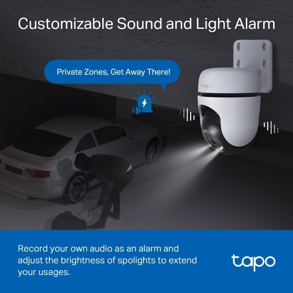 TP-Link Outdoor Pan Tilt Home Security WiFi Camera - Tapo C510W thumbnail 6