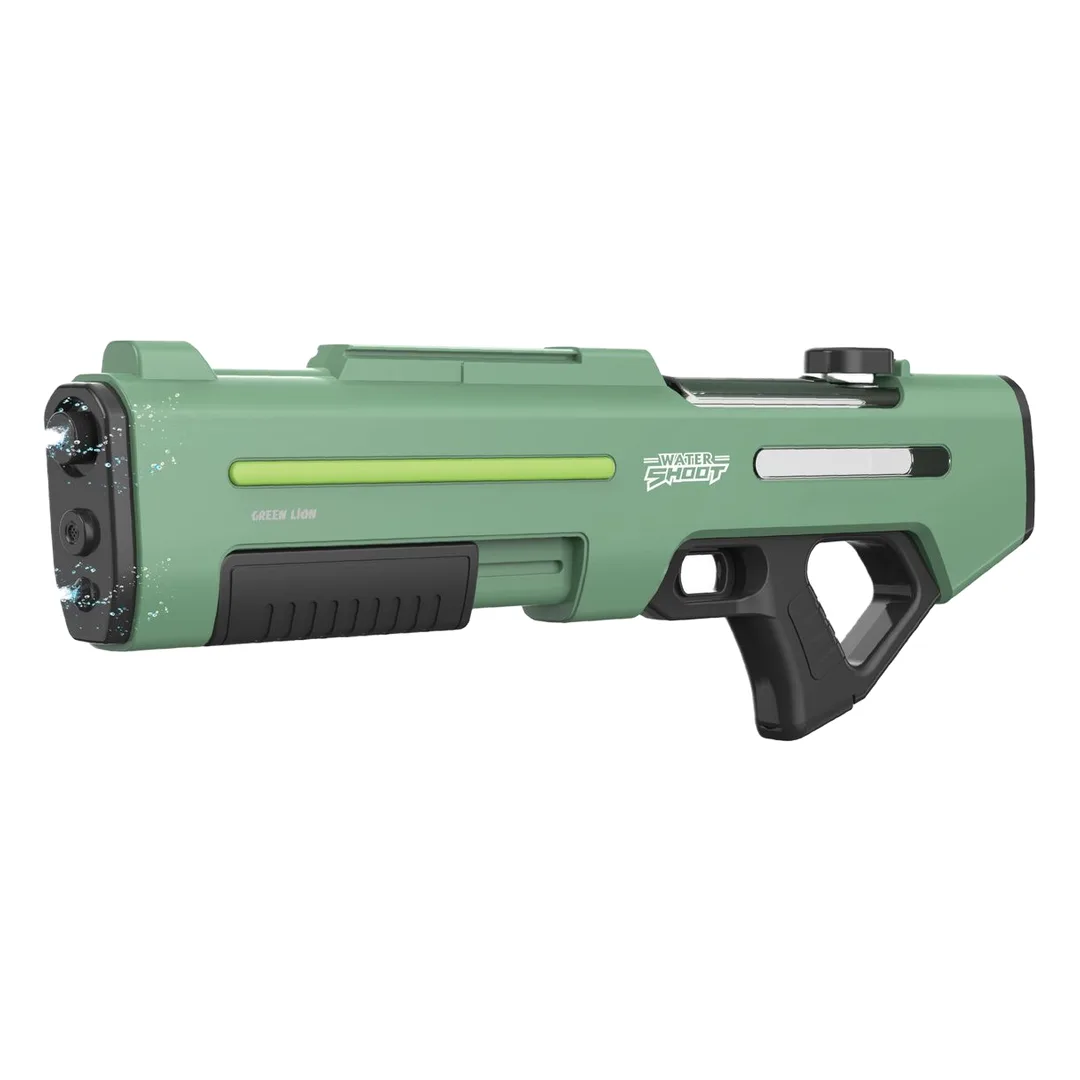 GREEN LION GN65-DUAL NOZZLE WATER GUN ELECTRIC & MANUAL SHOOTING DARK GREEN GN65DUWGUNDGN