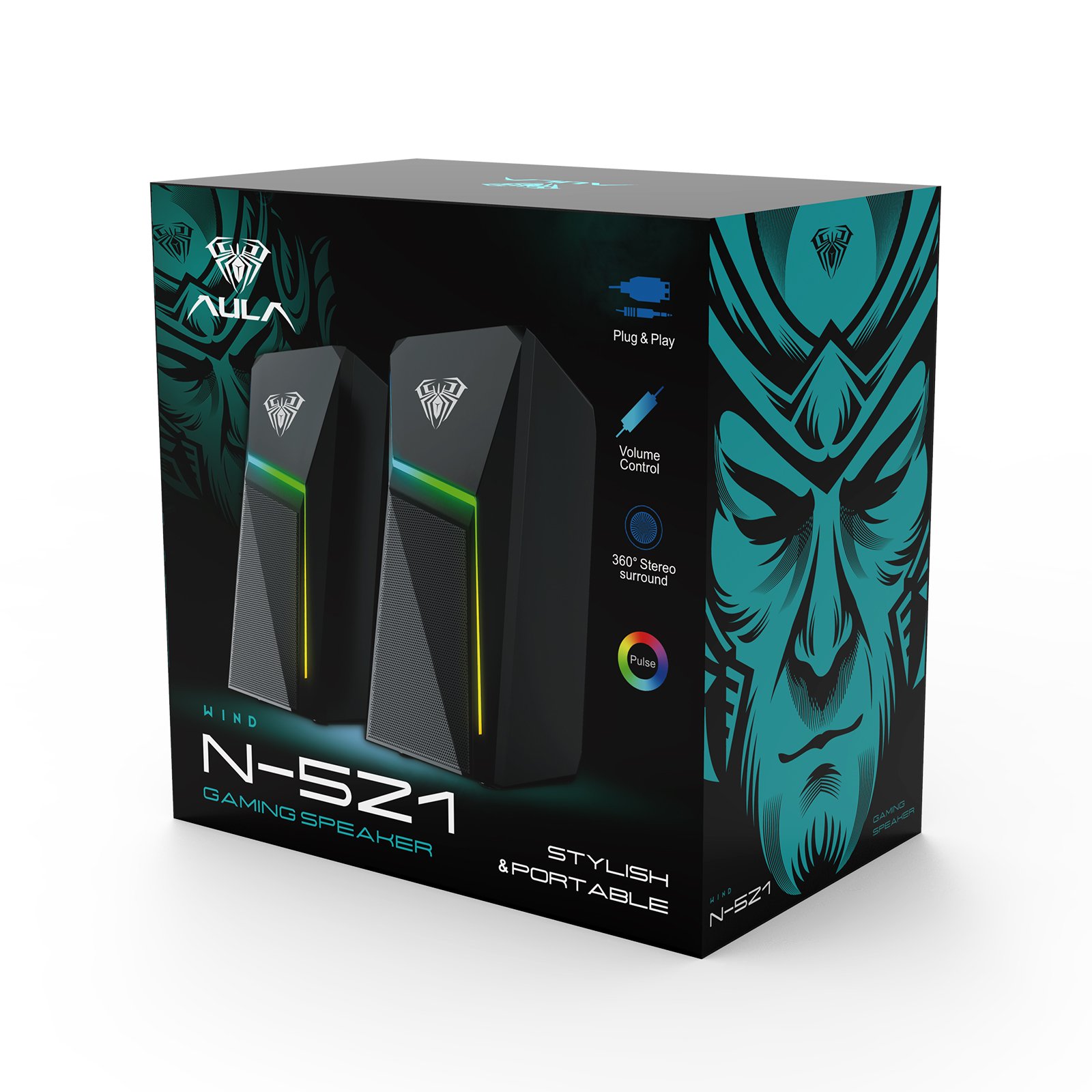 AULA Wind Gaming Speaker (N-521) - Stylish, Portable, and Powerful Audio for Gamers thumbnail 3