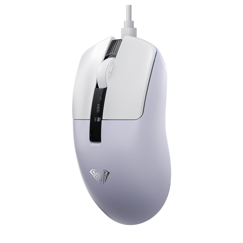AULA ERGONOMIC TRI-MODE WIRELESS GAMING MOUSE 20000 DPI WITH PAW3311 SENSOR SC590 PRO WHITE
