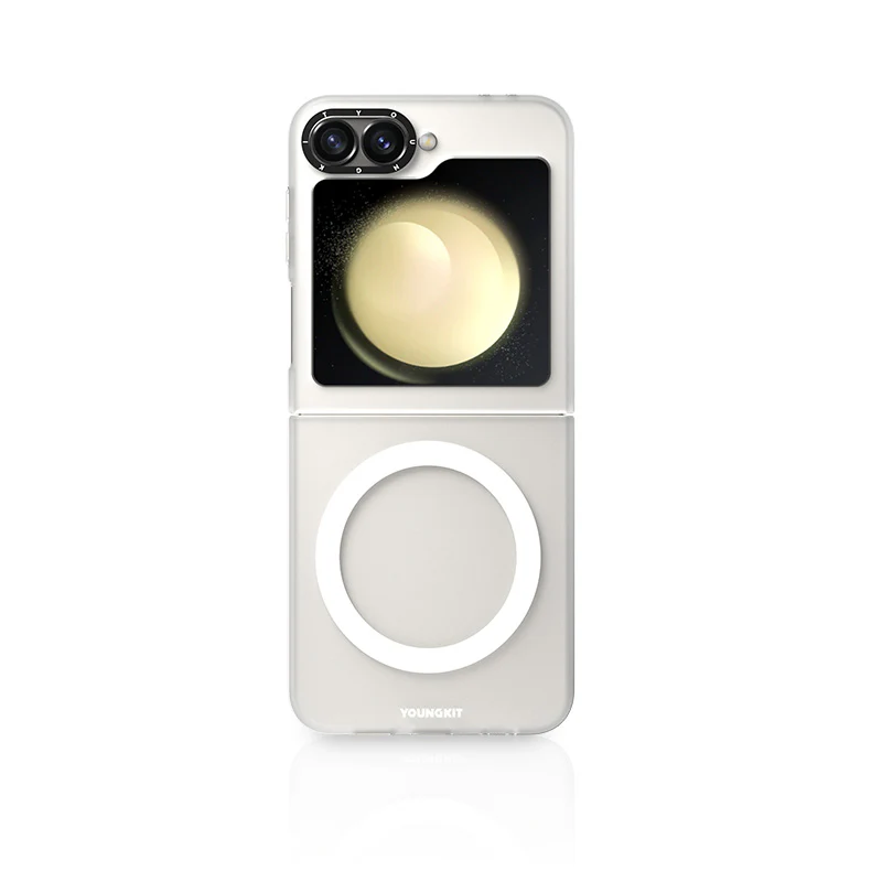 YOUNGKIT SAMSUNG FLIP 6 HIDDEN SANDS CASE WHITE YSHCX002