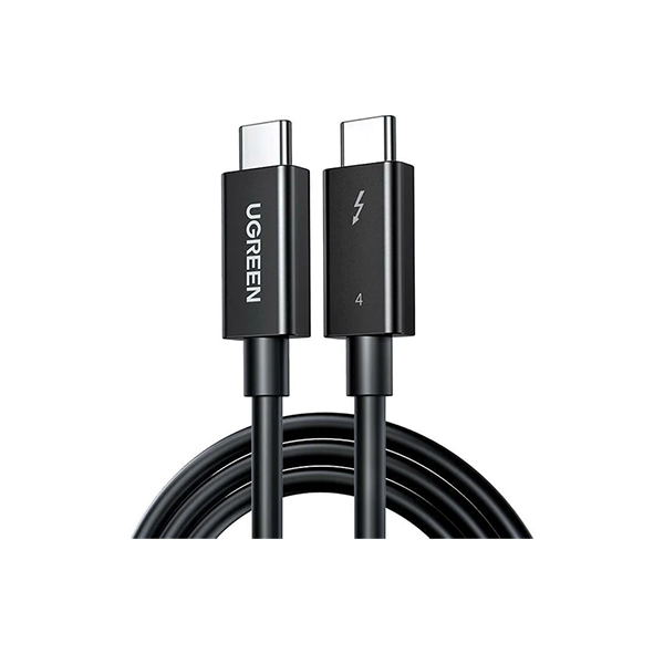 UGREEN USB-C TO USB-C THUNDERBOLT 4 CABLE 0.8M BLACK 30389