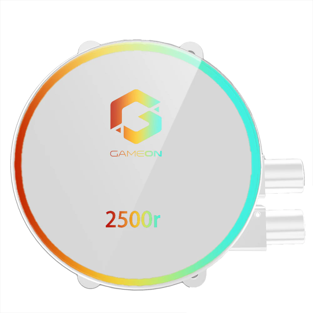 GameOn Tupolev 120mm Liquid CPU Cooler (White, GO120TUPOLEV-WHT) - Efficient Cooling for High-Performance Builds thumbnail 2