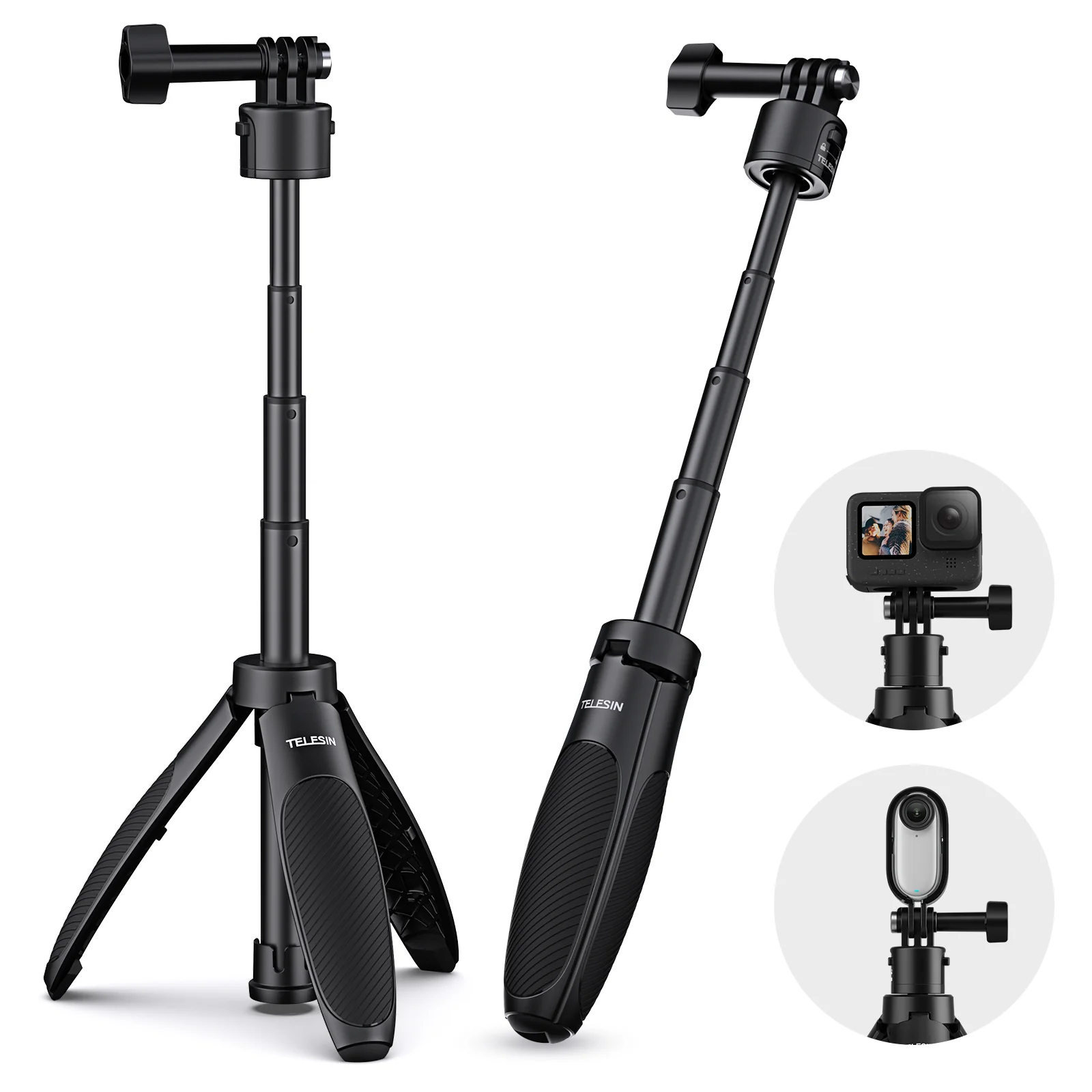 TELESIN QUICK RELEASE SELFIE STICK MINI TRIPOD S1-MNP-02