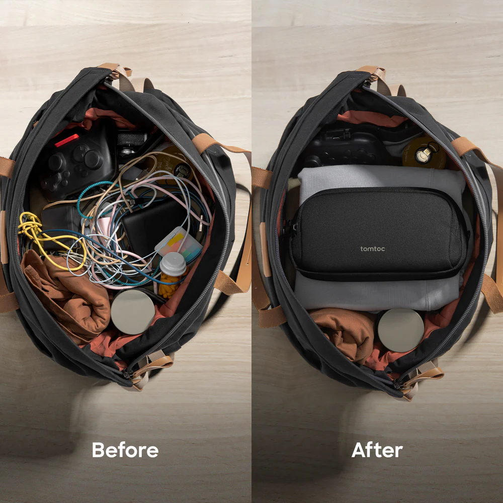 Tomtoc Light 1.8L T12 Electronic Accessory Pouch | Organize Your Gadgets with Ease thumbnail 2